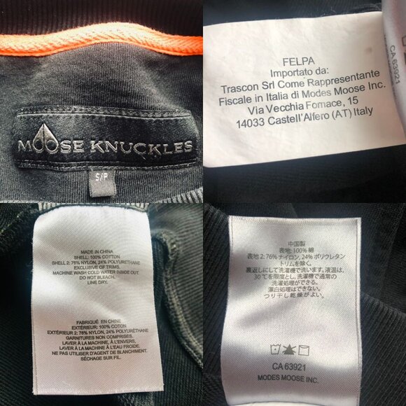 Used - Moose Knuckles Men's Homecrest Cotton Sweatshirt in Black Size S - Picture 11 of 17